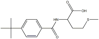 2-[(4-tert-butylphenyl)formamido]-4-(methylsulfanyl)butanoic acid Struktur