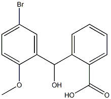 2-[(5-bromo-2-methoxyphenyl)(hydroxy)methyl]benzoic acid Struktur