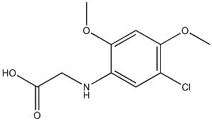 2-[(5-chloro-2,4-dimethoxyphenyl)amino]acetic acid Struktur