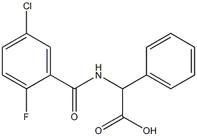 2-[(5-chloro-2-fluorophenyl)formamido]-2-phenylacetic acid Struktur