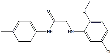 2-[(5-chloro-2-methoxyphenyl)amino]-N-(4-methylphenyl)acetamide Struktur