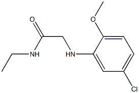 2-[(5-chloro-2-methoxyphenyl)amino]-N-ethylacetamide Struktur