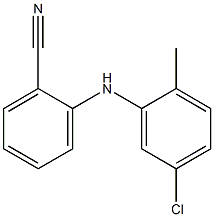 2-[(5-chloro-2-methylphenyl)amino]benzonitrile Struktur