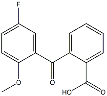 2-[(5-fluoro-2-methoxyphenyl)carbonyl]benzoic acid Struktur