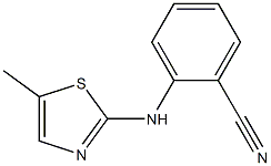 2-[(5-methyl-1,3-thiazol-2-yl)amino]benzonitrile Struktur