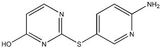 2-[(6-aminopyridin-3-yl)sulfanyl]pyrimidin-4-ol Struktur