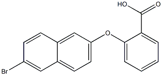 2-[(6-bromonaphthalen-2-yl)oxy]benzoic acid Struktur