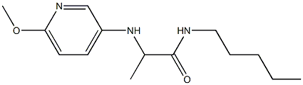 2-[(6-methoxypyridin-3-yl)amino]-N-pentylpropanamide Struktur