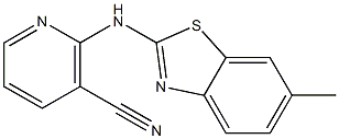 2-[(6-methyl-1,3-benzothiazol-2-yl)amino]nicotinonitrile Struktur