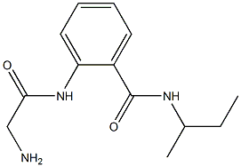 2-[(aminoacetyl)amino]-N-(sec-butyl)benzamide Struktur