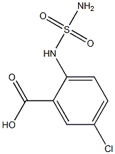 2-[(aminosulfonyl)amino]-5-chlorobenzoic acid Struktur