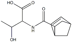 2-[(bicyclo[2.2.1]hept-5-en-2-ylcarbonyl)amino]-3-hydroxybutanoic acid Struktur