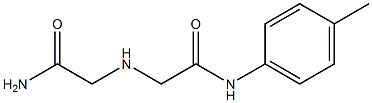 2-[(carbamoylmethyl)amino]-N-(4-methylphenyl)acetamide Struktur