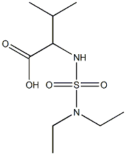 2-[(diethylsulfamoyl)amino]-3-methylbutanoic acid Struktur