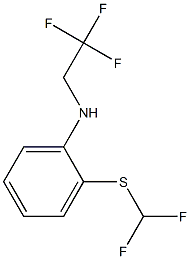 2-[(difluoromethyl)sulfanyl]-N-(2,2,2-trifluoroethyl)aniline Struktur