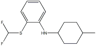 2-[(difluoromethyl)sulfanyl]-N-(4-methylcyclohexyl)aniline Struktur