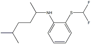 2-[(difluoromethyl)sulfanyl]-N-(5-methylhexan-2-yl)aniline Struktur