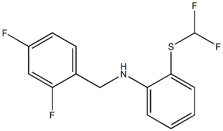 2-[(difluoromethyl)sulfanyl]-N-[(2,4-difluorophenyl)methyl]aniline Struktur