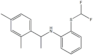 2-[(difluoromethyl)sulfanyl]-N-[1-(2,4-dimethylphenyl)ethyl]aniline Struktur