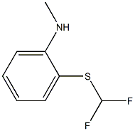 2-[(difluoromethyl)sulfanyl]-N-methylaniline Struktur