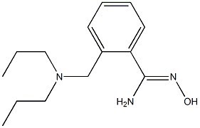 2-[(dipropylamino)methyl]-N'-hydroxybenzenecarboximidamide Struktur