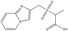 2-[(imidazo[1,2-a]pyridin-2-ylmethyl)sulfonyl]propanoic acid Struktur