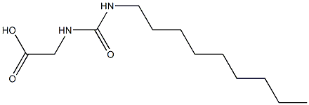 2-[(nonylcarbamoyl)amino]acetic acid Struktur