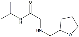 2-[(oxolan-2-ylmethyl)amino]-N-(propan-2-yl)acetamide Struktur