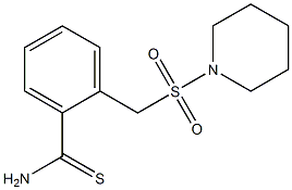 2-[(piperidine-1-sulfonyl)methyl]benzene-1-carbothioamide Struktur