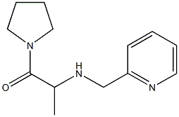 2-[(pyridin-2-ylmethyl)amino]-1-(pyrrolidin-1-yl)propan-1-one Struktur