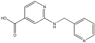 2-[(pyridin-3-ylmethyl)amino]pyridine-4-carboxylic acid Struktur