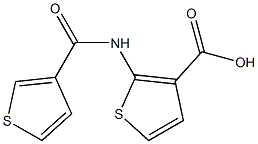 2-[(thien-3-ylcarbonyl)amino]thiophene-3-carboxylic acid Struktur