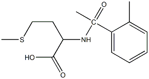 2-[1-(2-methylphenyl)acetamido]-4-(methylsulfanyl)butanoic acid Struktur