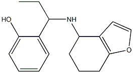 2-[1-(4,5,6,7-tetrahydro-1-benzofuran-4-ylamino)propyl]phenol Struktur