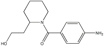 2-[1-(4-aminobenzoyl)piperidin-2-yl]ethanol Struktur