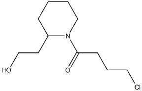 2-[1-(4-chlorobutanoyl)piperidin-2-yl]ethanol Struktur