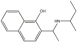 2-[1-(butan-2-ylamino)ethyl]naphthalen-1-ol Struktur