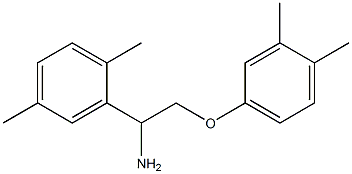 2-[1-amino-2-(3,4-dimethylphenoxy)ethyl]-1,4-dimethylbenzene Struktur