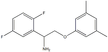 2-[1-amino-2-(3,5-dimethylphenoxy)ethyl]-1,4-difluorobenzene Struktur