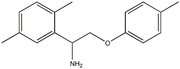 2-[1-amino-2-(4-methylphenoxy)ethyl]-1,4-dimethylbenzene Struktur