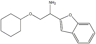 2-[1-amino-2-(cyclohexyloxy)ethyl]-1-benzofuran Struktur