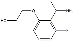 2-[2-(1-aminoethyl)-3-fluorophenoxy]ethan-1-ol Struktur