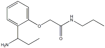 2-[2-(1-aminopropyl)phenoxy]-N-propylacetamide Struktur