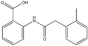 2-[2-(2-methylphenyl)acetamido]benzoic acid Struktur