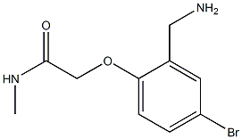 2-[2-(aminomethyl)-4-bromophenoxy]-N-methylacetamide Struktur