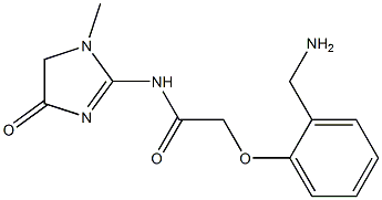 2-[2-(aminomethyl)phenoxy]-N-(1-methyl-4-oxo-4,5-dihydro-1H-imidazol-2-yl)acetamide Struktur