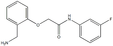 2-[2-(aminomethyl)phenoxy]-N-(3-fluorophenyl)acetamide Struktur