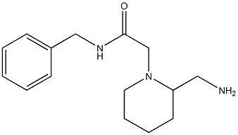 2-[2-(aminomethyl)piperidin-1-yl]-N-benzylacetamide Struktur