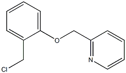 2-[2-(chloromethyl)phenoxymethyl]pyridine Struktur