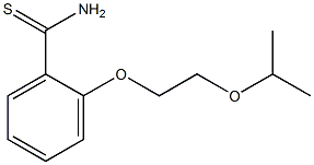 2-[2-(propan-2-yloxy)ethoxy]benzene-1-carbothioamide Struktur